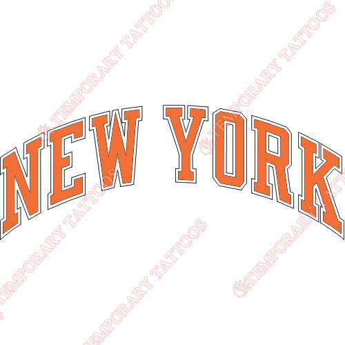 New York Knicks Customize Temporary Tattoos Stickers NO.1117